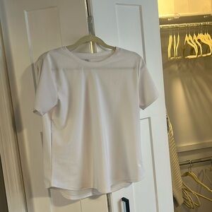 Albion fit white ribbed shirt